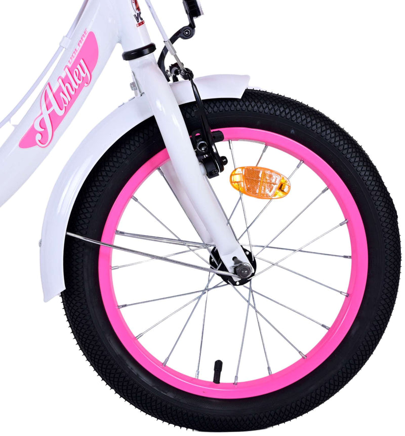Load image into Gallery viewer, Volare Ashley Kinderfiets Meisjes 16 inch Wit Twee Handremmen
