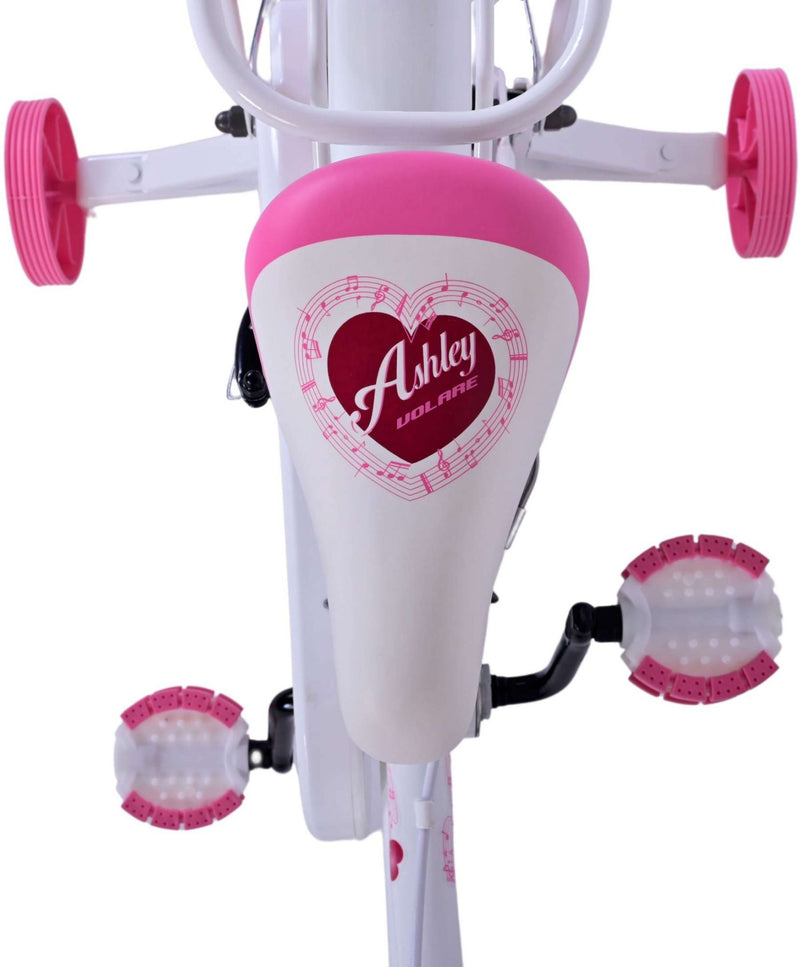 Load image into Gallery viewer, Volare Ashley Kinderfiets Meisjes 16 inch Wit Twee Handremmen
