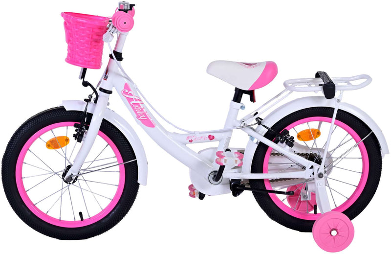 Load image into Gallery viewer, Volare Ashley Kinderfiets Meisjes 16 inch Wit Twee Handremmen
