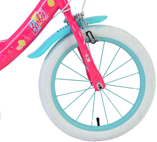 Barbie kinderfiets - meisjes - 16 inch - roze - twee handremmen