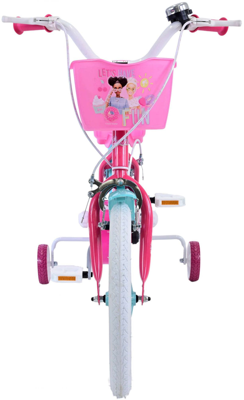 Load image into Gallery viewer, Barbie kinderfiets - meisjes - 16 inch - roze - twee handremmen
