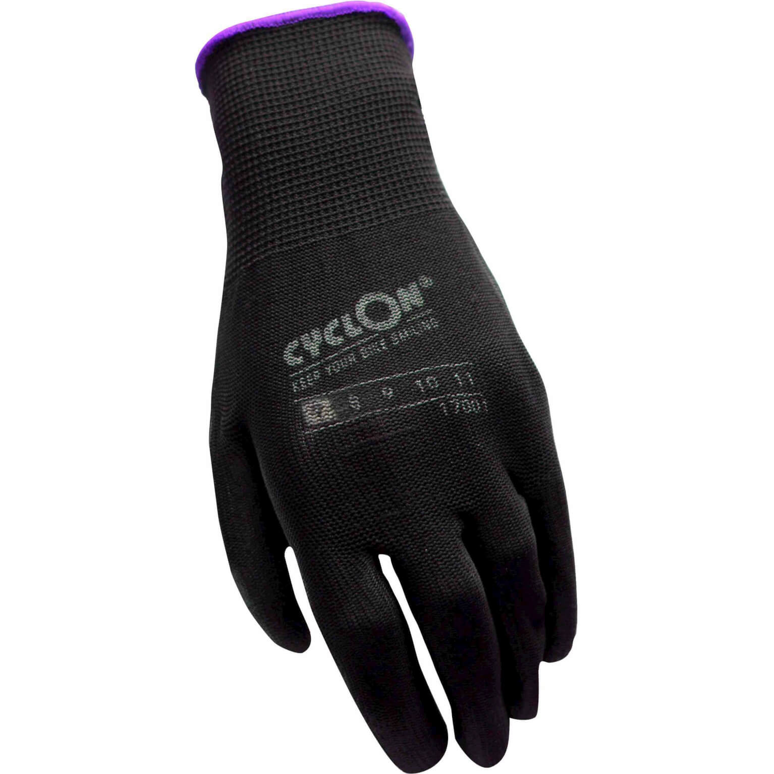 Working Gloves Cyclon flex nyl/pu M.7 - purple