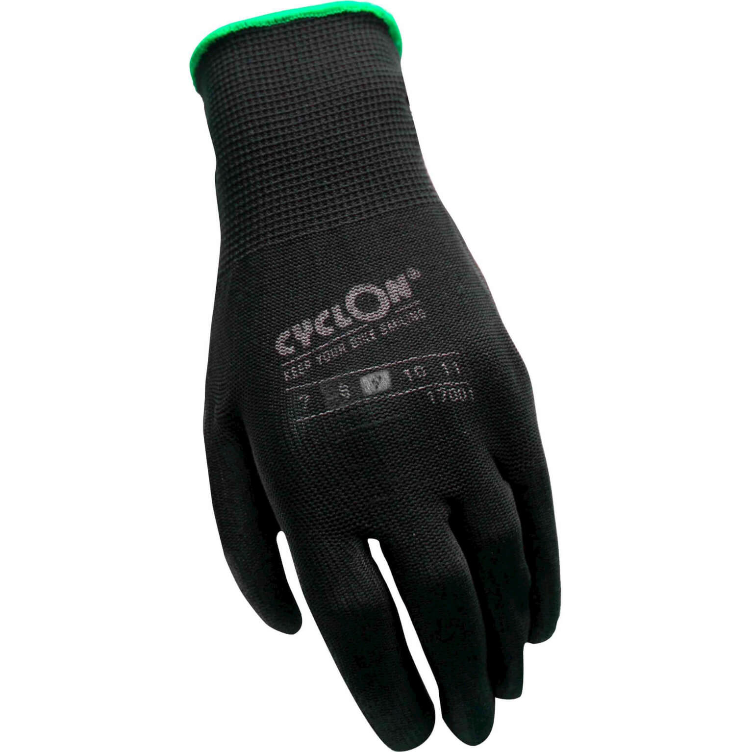 Working Gloves Cyclon flex nyl/pu M.9 - green