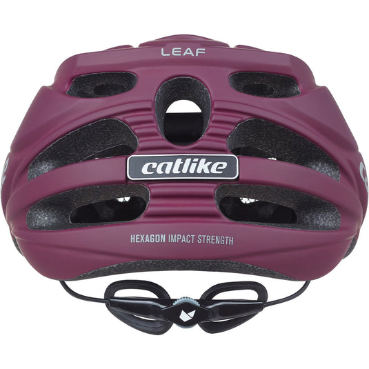 Catlike mtb helm leaf maat l 58-60cm burgundy