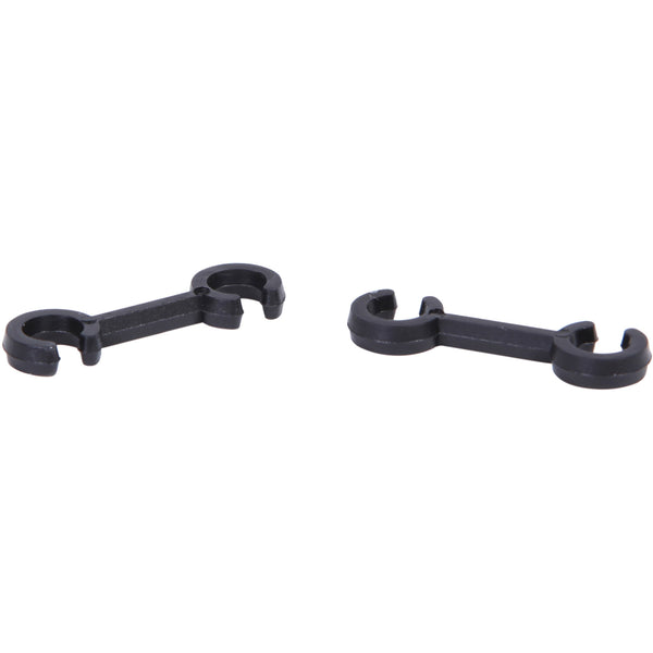 Elvedes cable clips 4-5mm PVC black (100x) ELV2010020