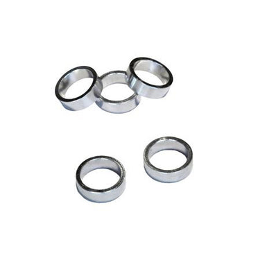 Vwp balhoofdtussenring spacer alu 10mm 1 zilver p 5