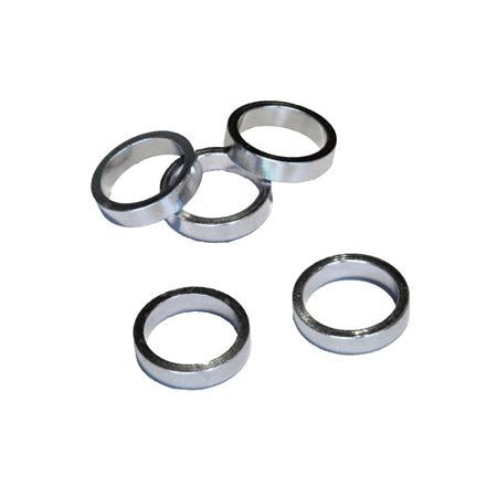 VWP Headset spacer alu 8mm 1.1/8" silver p/5