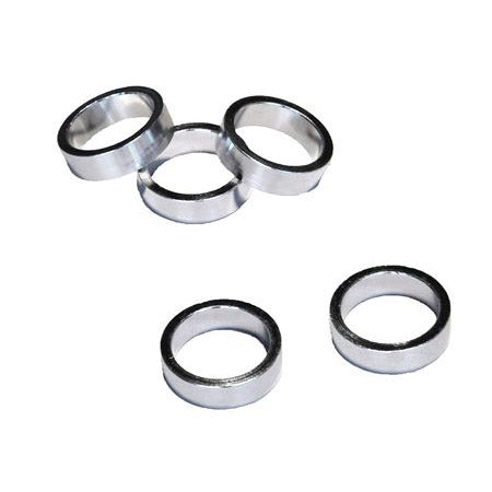 VWP Headset spacer alu 10mm 1.1/8" silver p/5