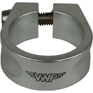 Vwp zadelpenklem 34,9mm inbusbout aluminium zilver
