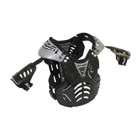 Polisport body protector junior xp-2 zwart zilver zwart
