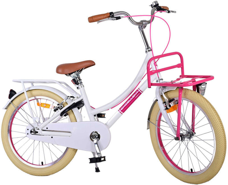 Load image into Gallery viewer, Volare Volare Kinderfiets Meisjes 20 inch Wit Twee handremmen
