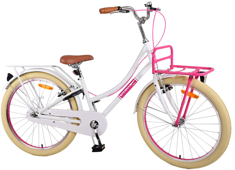 Load image into Gallery viewer, Volare Volare Kinderfiets Meisjes 24 inch Wit Twee handremmen
