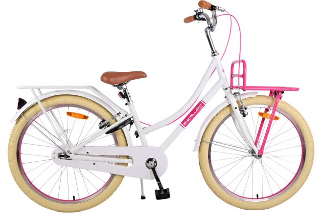 Load image into Gallery viewer, Volare Volare Kinderfiets Meisjes 24 inch Wit Twee handremmen
