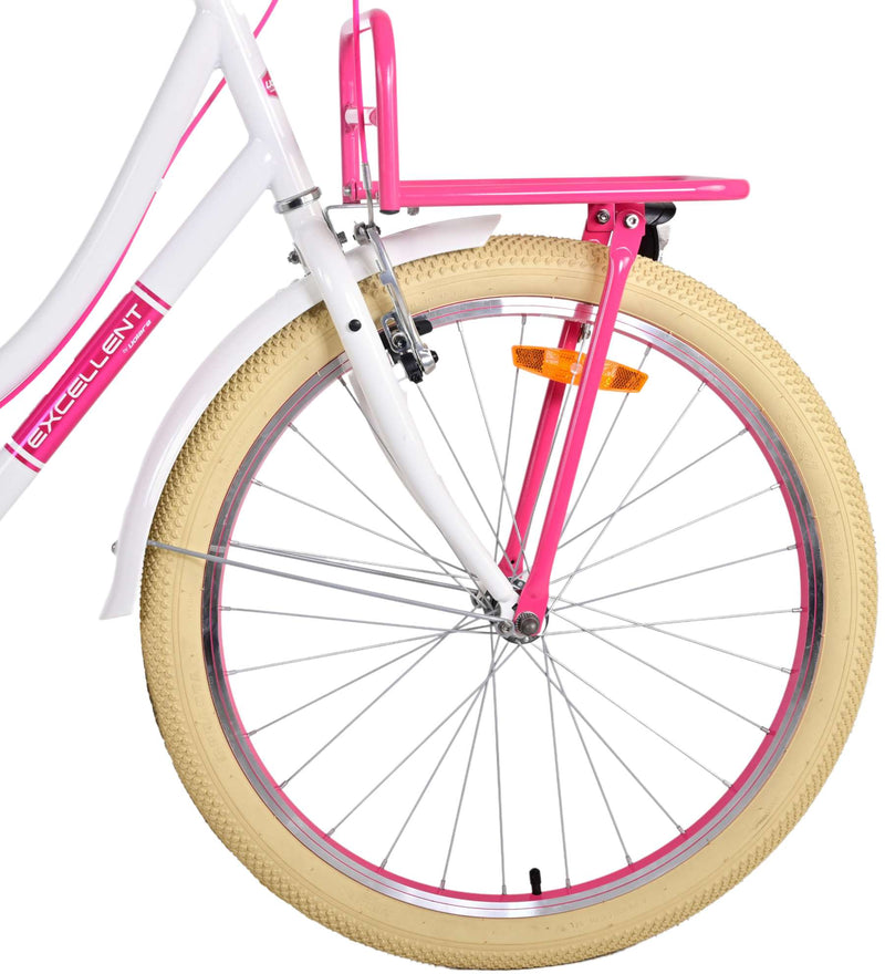 Load image into Gallery viewer, Volare Volare Kinderfiets Meisjes 24 inch Wit Twee handremmen
