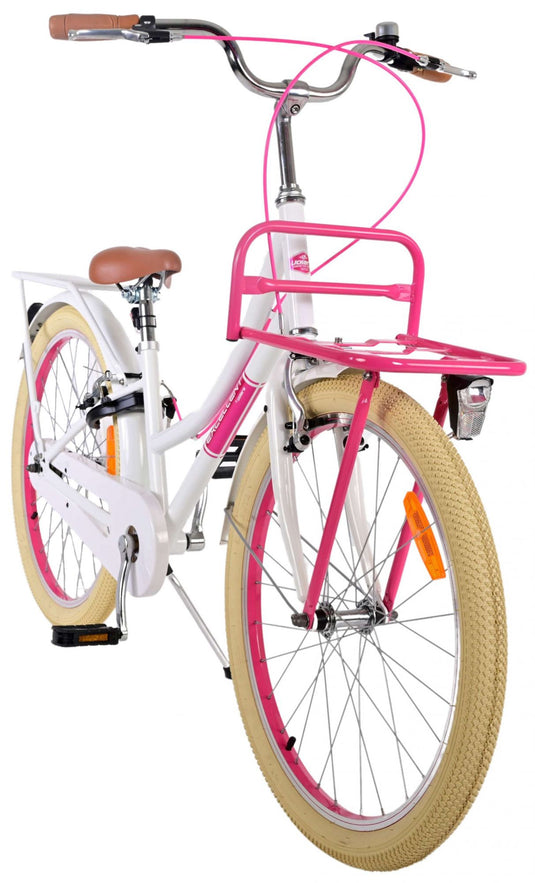 Volare Volare Kinderfiets Meisjes 24 inch Wit Twee handremmen