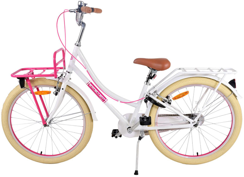Load image into Gallery viewer, Volare Volare Kinderfiets Meisjes 24 inch Wit Twee handremmen
