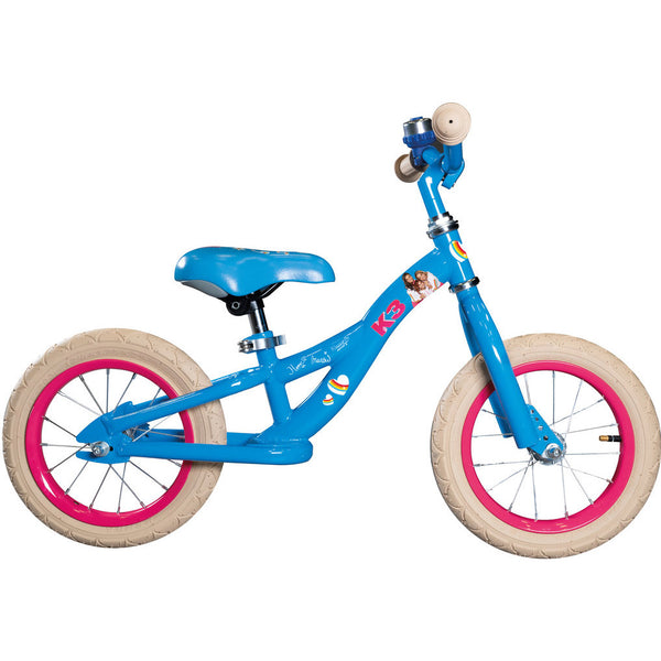 balance bike k3 12 inch girls blue