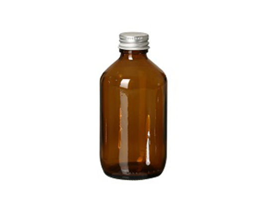 Fair Squared Glazen fles met dop leeg 250 ml