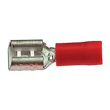 Box slide plug flat female medium red 4.8x0.5