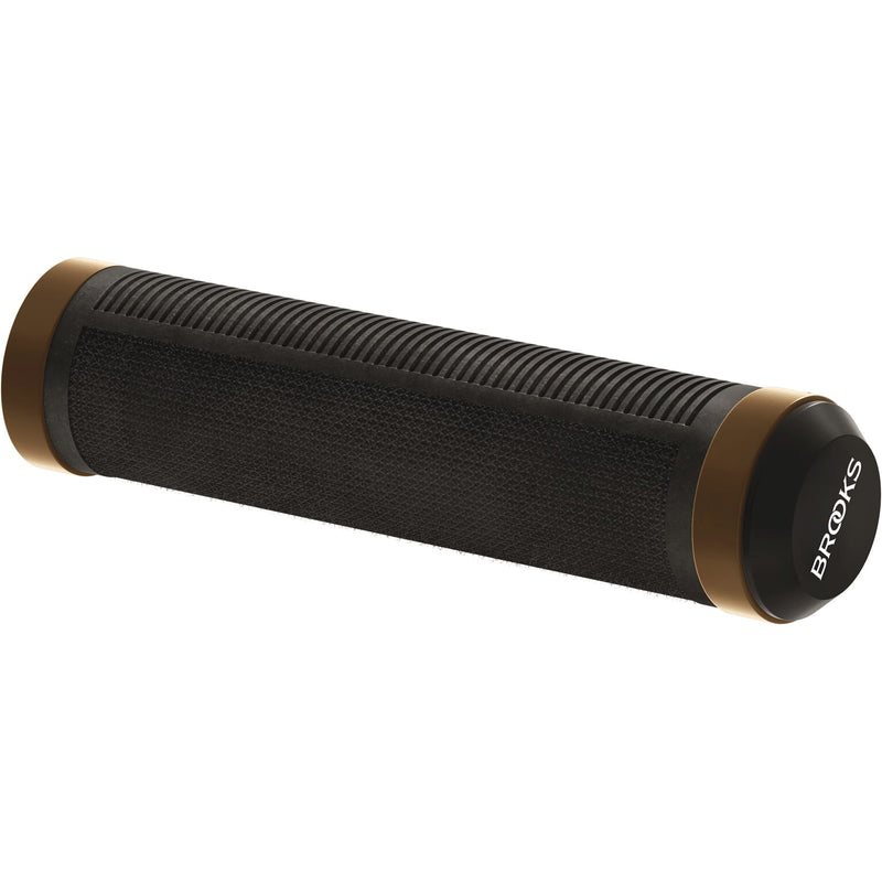 Load image into Gallery viewer, Brooks Handvatten Cambium grips 130mm black orange
