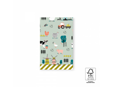 House of Products Cadeauzakjes Farm Green Stripes 12x19cm 200st