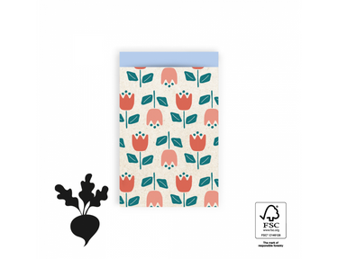 House of Products Cadeauzakjes Tulips Sky Blue 12x19cm 200st