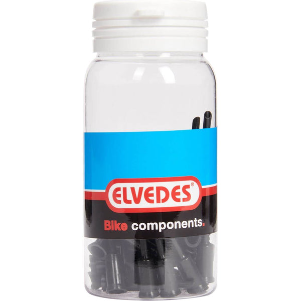 Elvedes cable cap tip 5mm PVC black (50x) ELV2012106