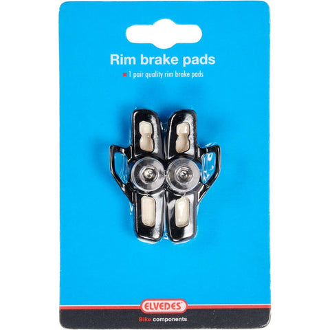 Elvedes rim brake pads (1pair) Road55mm white alu cam.6836-CARD