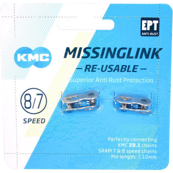 KMC Connecting link MissingLink 7/8R EPT silver 7.10mm 7/8v(2)