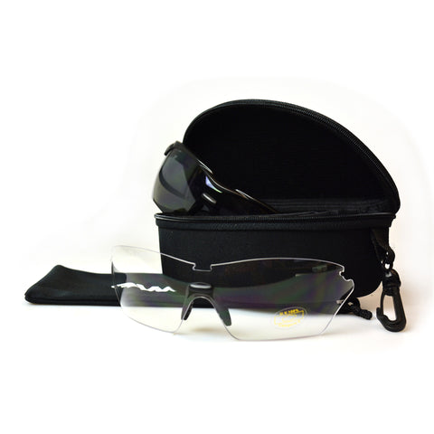 VWP Glasses black-smoke full view Sport + clear lens