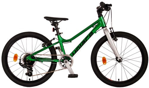 volare dynamic children's bicycle - boys - 20 inch - green - 2 hand brakes - 7 gears - prime collection