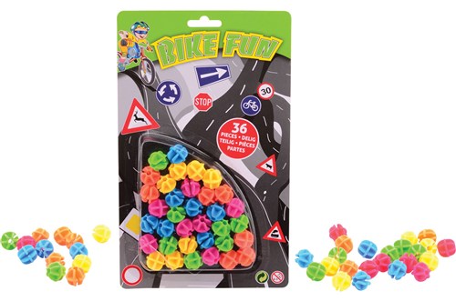 Spoke beads Bike Fun Kids (36 pieces on card)