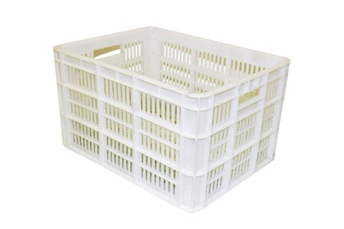 Tormino pvc crate medium white 32l 41x31x23