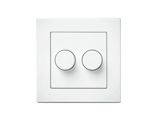 ION Industries Duo dimmer afdekplaat wit