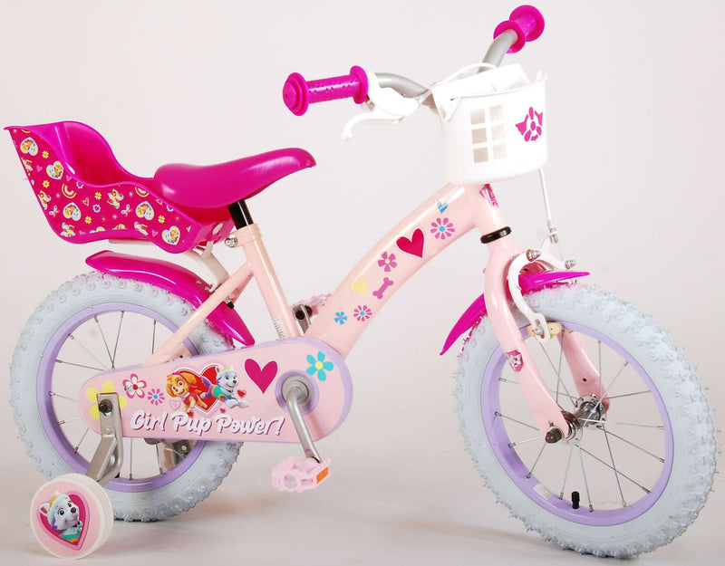 Load image into Gallery viewer, Paw patrol kinderfiets - meisjes - 14 inch - roze
