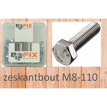 Bofix zeskantbout m8-110 (12st)