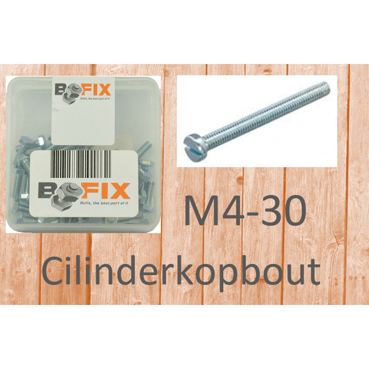 Bofix 216430 Cylinder head bolt M4-30 p/50