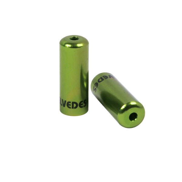 Elvedes cable cap 4.2mm aluminum green (10x) CP2012011