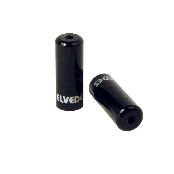 Elvedes cable cap 4.2mm aluminum black (10x) CP201208