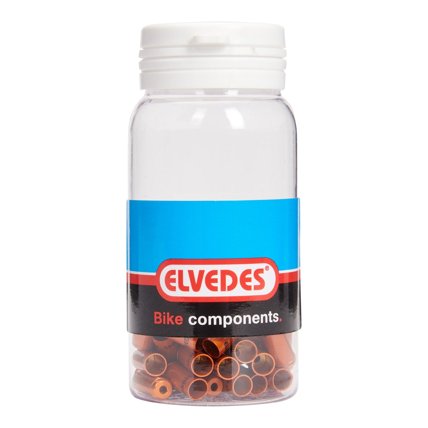 Elvedes cable cap 5mm sealed orange (50x) alum. ELV201206