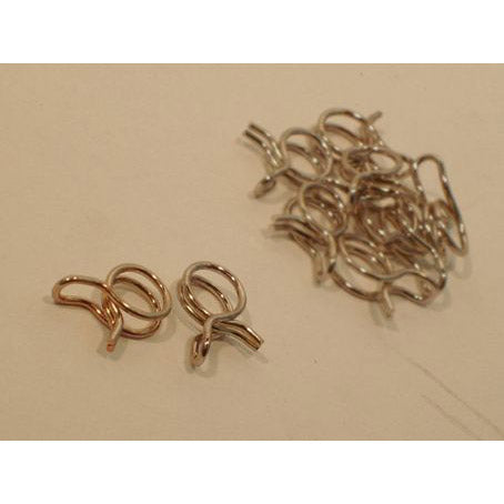 pinch spring 7 mm for air hose silver 10 pieces - 297211