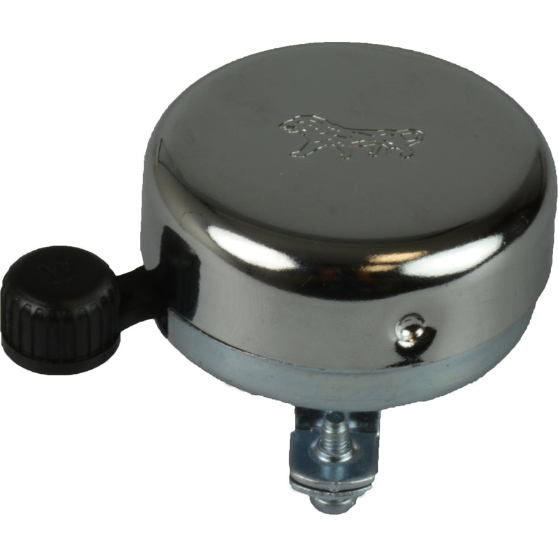 Load image into Gallery viewer, Widek bel gouden leeuw chroom staal (met pvc klepel)
