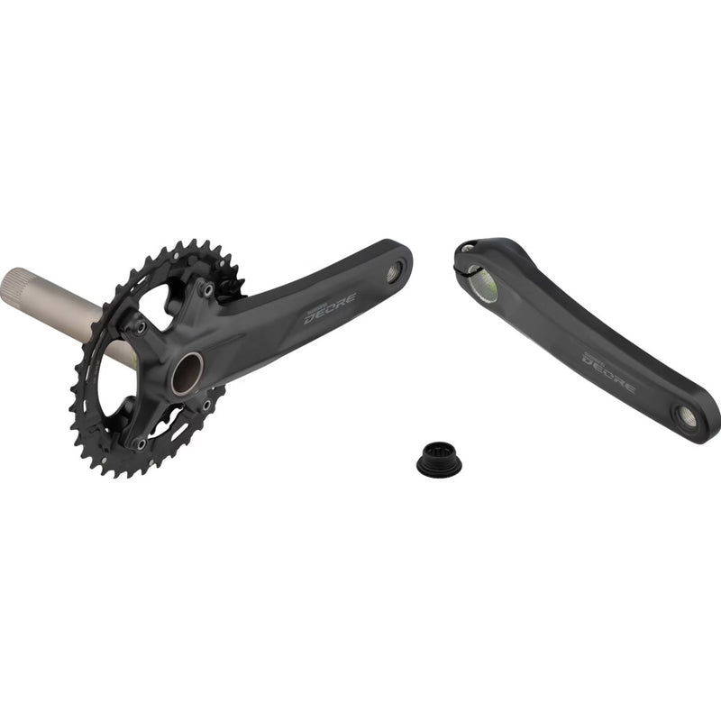 Afbeelding laden in galerijviewer, Shimano Crankstel Deore 10v zwart 36T-26T FCM4100-2 175mm OEM
