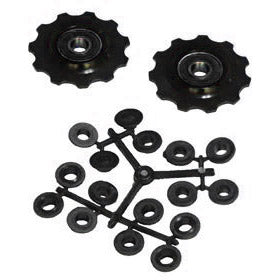derailleur wheels 11 teeth 9-11S black 2 pieces