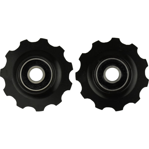 derailleur wheels 11 teeth 9-11S black 2 pieces