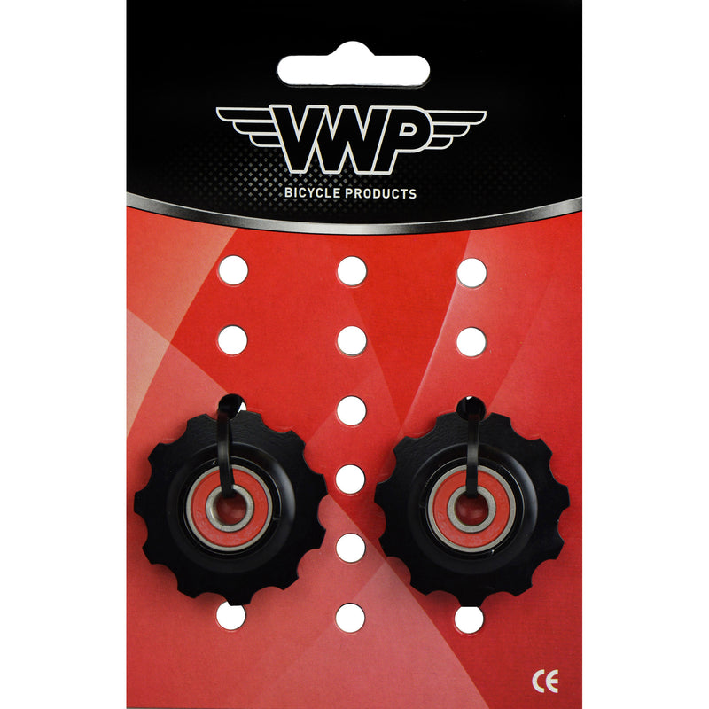 Load image into Gallery viewer, VWP Set derailleurwieltjes 11t. PUL-110 ceramic lagers
