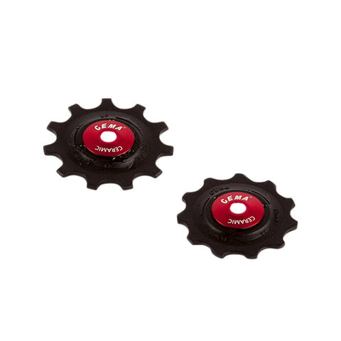 CEMA Derailleurwieltjes PVC 9 10 11V RVS-Keramisch zwart