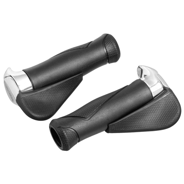 Handle pair Ergotec MF1 kraton / aluminum 130+130 mm - black