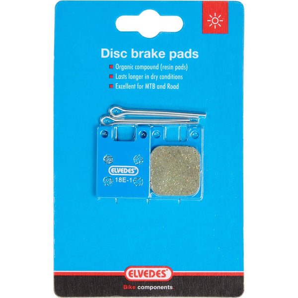 Disc Brake Pad Set Organic Elvedes Hope 2 Piston and Giant MPH 2000 (1 Pair)