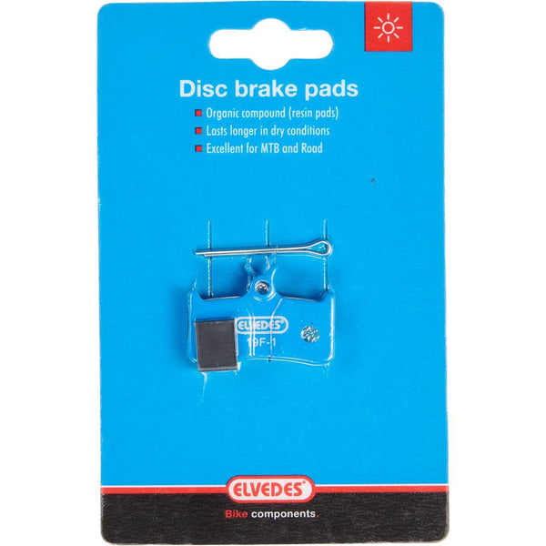 Disc Brake Pad Set Elvedes Organic Shimano BR-M755 / Grimeca System 8 / Hope Mono M4 /SRAM 9.0 (1 Pair)